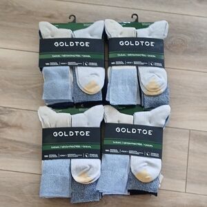 Gold Toe Black and Gray Casual Socks Crew Length